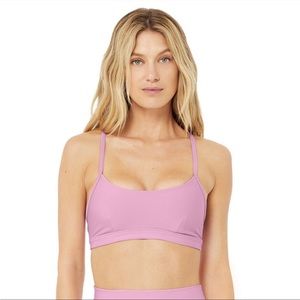 NWOT Alo airlift intrigue bra in pink lavender Never worn, got excited & washed